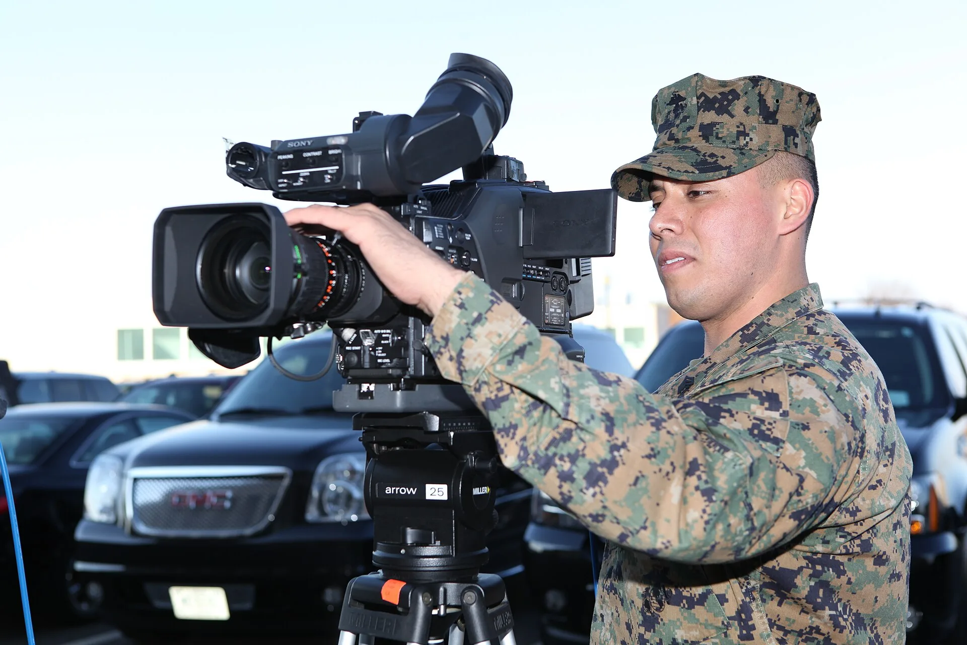 U.S. Marine Corps Sgt. Omar Elorza, a videographer with Headquarters Marine Corps Combat Camera, checks his equipment before a video shoot that will feature Commandant of the Marine Corps Gen. James F. Amos and Sgt. Maj. of the Marine Corps Micheal P. Barrett at the Pentagon in Arlington, Va., Nov. Canadian Videography Insurance Requirements: Client Demands